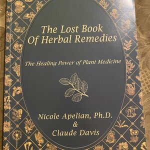 Nicole Apelian 'The Lost Book of Herbal Remedies' - Black & Gold Cover